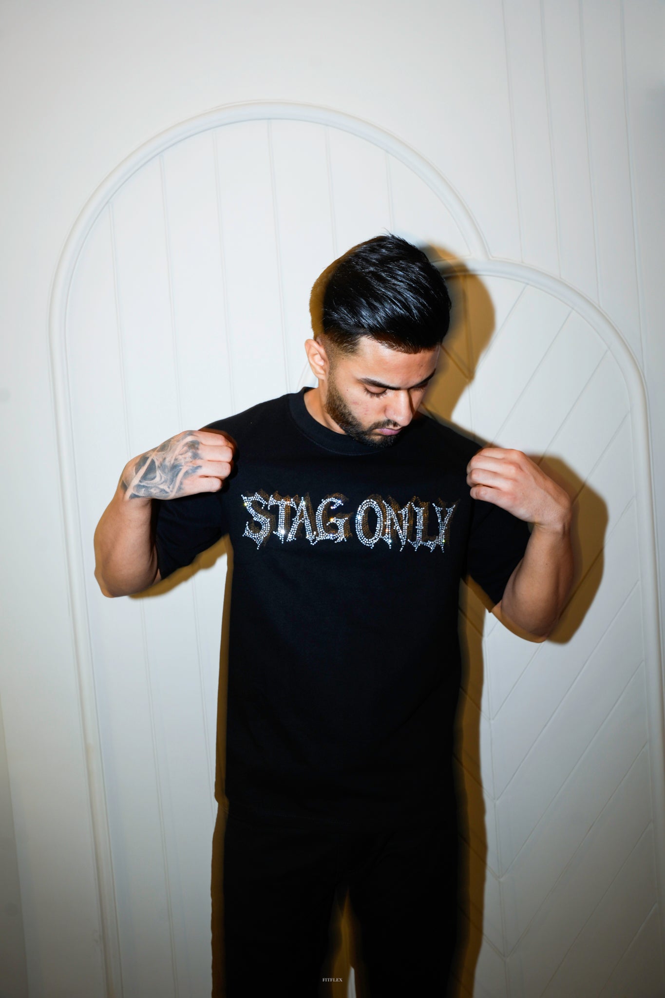 Stag Only Rhinestone (Oversized T-Shirt)