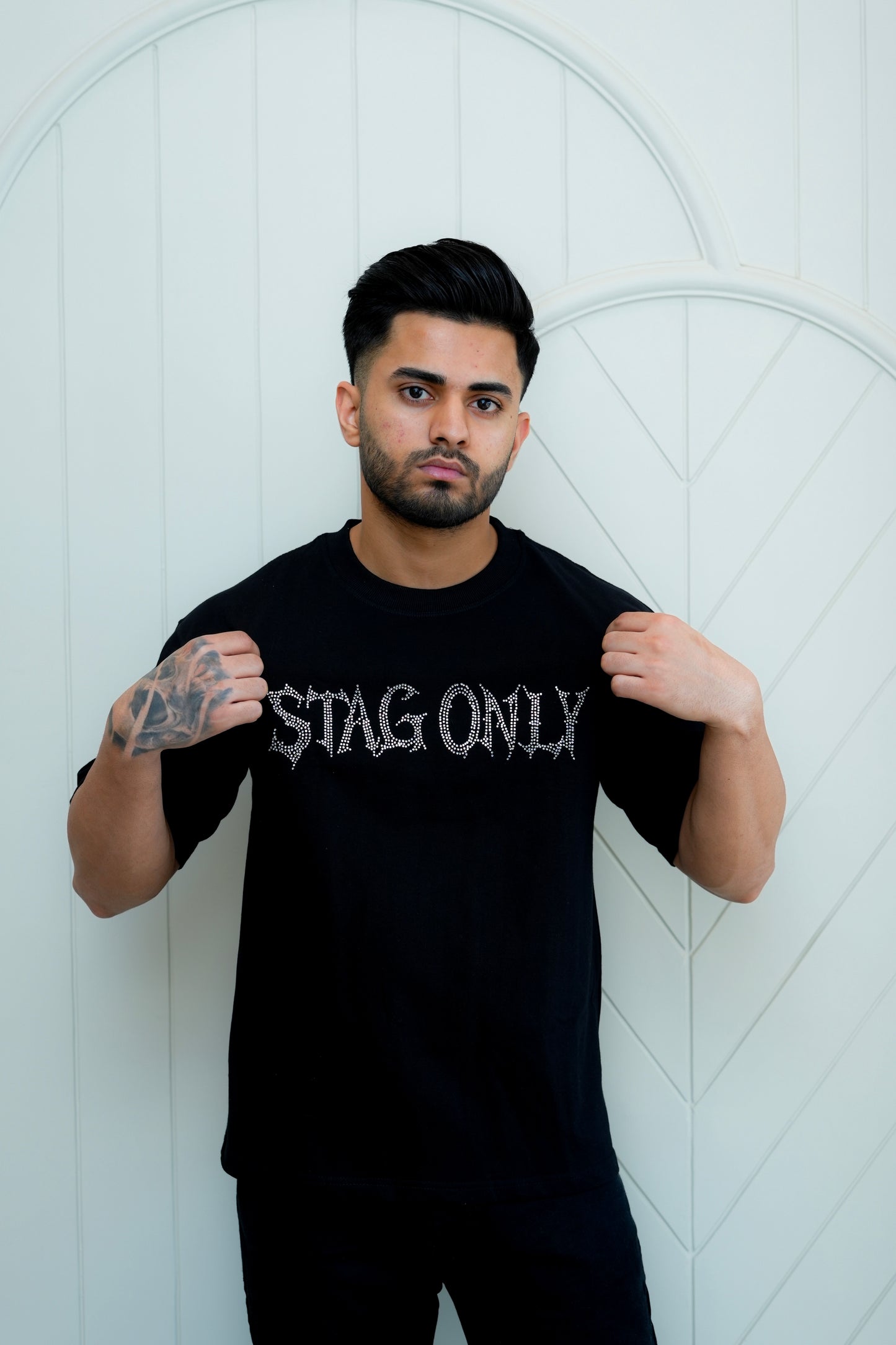 Stag Only Rhinestone (Oversized T-Shirt)